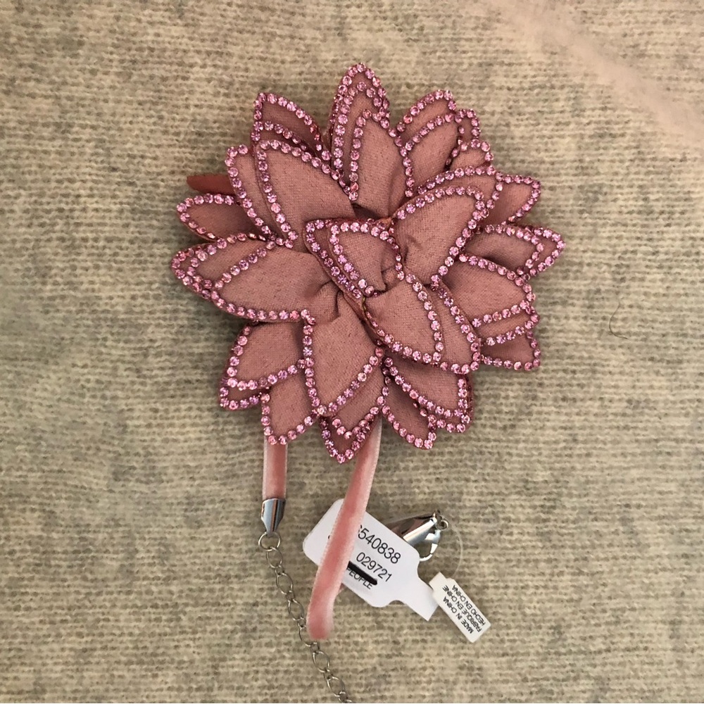 Free People Pink Floral Necklace